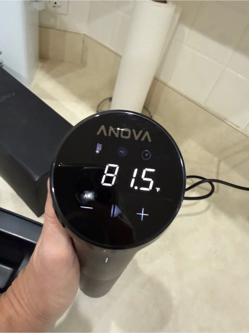 ANOVA Nano Black Immersion Circulator Sous Vide Precision Cooker